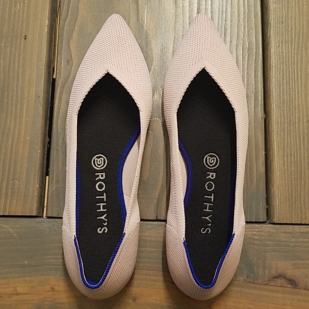 Rothy's The Point Petal Pink Flat 9.5
